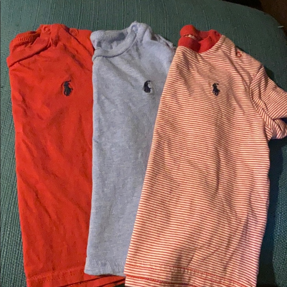 3 Infant polo tshirts